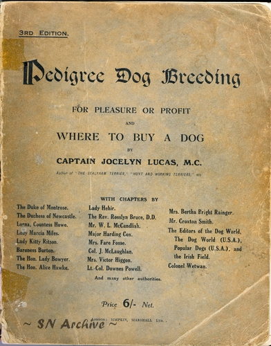 1932 Pedigree Dog Breeding Title
