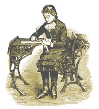 Girl writing