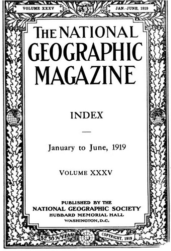 1919 The National Geographic Magazine